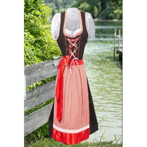 Benelux Wears - Drindl - Boeren Tirol - Traditional Red - Oktoberfest - Maat L - Rood