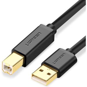 UGREEN USB 2.0 vergulde printerkabel datakabel, voor Canon, Epson, HP, kabellengte: 1.5m