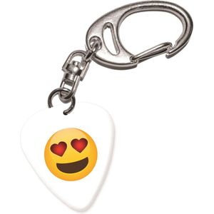 Plectrum sleutelhanger Hartjes Ogen Smiley