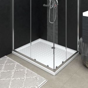 vidaXL Douchebak - Douchebakken - Douchebodem - Douchebodems - Douchebak met noppen 80x100x4 cm ABS wit