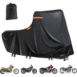 Waterdichte motorfietsafdekking met ventilatie, 600D Oxford, 2XL – Bescherming tegen wind, regen en zon