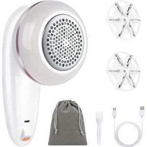 Lint Remover met USB oplaadkabel en Extra blad - Draagbaar en Oplaadbaar - Fuzz Remover voor Snel en Pijnloos Verwijderen van Pluisjes - Purper