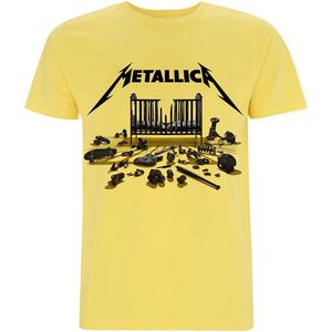 Metallica - 72 Seasons Simplified Cover Heren T-shirt - 2XL - Geel