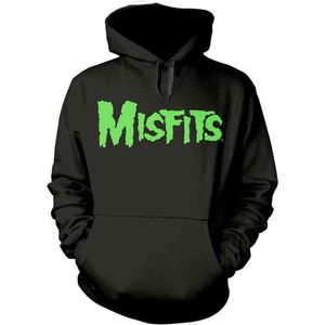 Misfits Hoodie/trui -S- Glow Jurek Skull Zwart