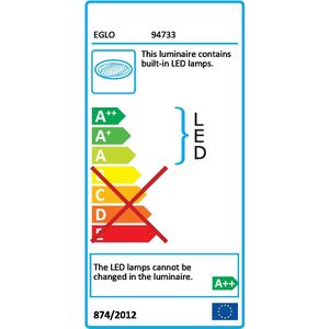 EGLO Fueva 1 - Inbouwspotje - LED - 85x85mm. - Wit - Set 3 Spots