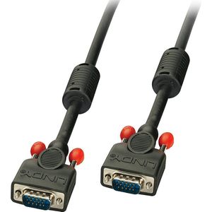 LINDY 36379 VGA-kabel VGA Aansluitkabel VGA-stekker 15-polig, VGA-stekker 15-polig 20.00 m Zwart