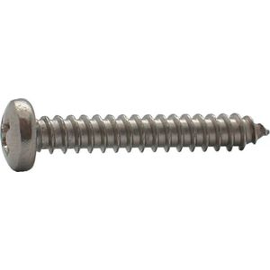 Plaatschroef. Zelfborend. 4.2 x 16mm. lang.Bolkop- Cilinderkop. Verzinkt. 20 stuks Parker. Boorschroef. Ifix.