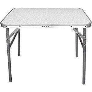 Campingtafel inklapbare aluminium tafel 75 x 55 x 60 cm met draagfunctie - klaptafel tuintafel bijzettafel picknicktafel aluminium tafel inklapbaar en in hoogte verstelbaar