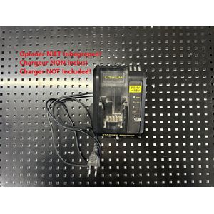 Houder geschikt voor Stanley Fatmax 18V 90608625 Oplader (NIET V20) - Wandbevestiging - Wall Mount - ! OPLADER NIET INBEGREPEN ! - AUB Beschrijving lezen!