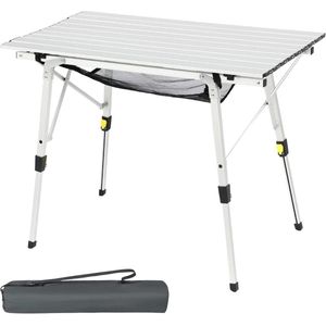 Opvouwbare Draagbare Camping Tafel - Hoogte Verstelbare Aluminium Tafel 3ft - Lichtgewicht Rollup Tafel Voor Strand Vissen Tuin BBQ