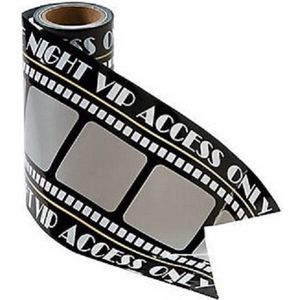 Afzetlint - print van filmrol - 6 meter lang - tape is 7,5 cm breed