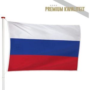 Russische Vlag Rusland 150x225cm - Kwaliteitsvlag - Geschikt voor buiten