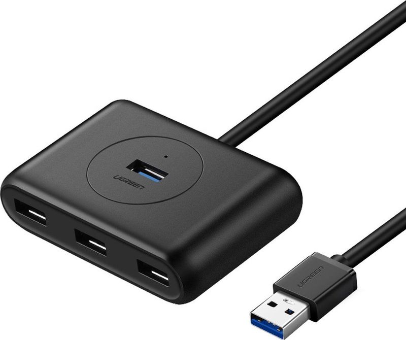 UGREEN USB Hub 3.0 - 4 Poorten - Compact - 5Gbps Overdracht