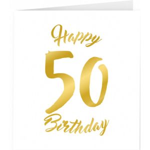 Gold White Cards 50 jaar