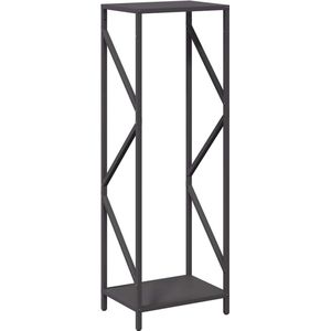 vidaXL - Brandhoutrek - 34x25x100 - cm - koudgewalst - staal - zwart