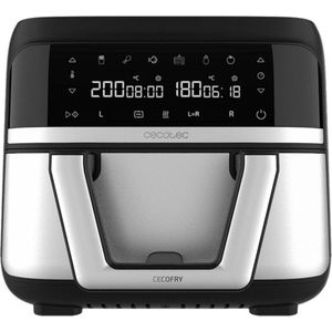 Cecotec Cecofry Dual 9000 Enkel 9 l Vrijstaand 2850 W Heteluchtfriteuse Zwart, Roestvrijstaal