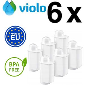 6x VIOLO waterfilter voor SIEMENS BOSCH koffiemachines, filtervervanging 6 stuks