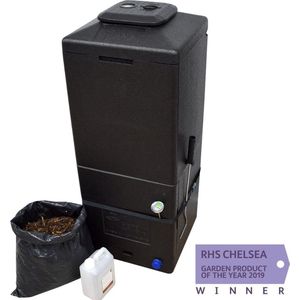 HOTBIN Mini 100 liter - Warm composteren 40-60 graden - Innovatieve compostbak - Compostvat - Compostemmer - Recyclebaar EPP - Zwart