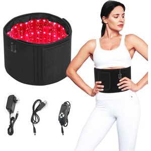 iHealred - Infraroodband - Infraroodlamp - Infraroodtherapie - Infraroodriem - Draagbare Infraroodband - Onderrug, Schouders, Benen - Afslankband - Fitness belt - Warmteband - Rood licht therapie - Red Light therapy