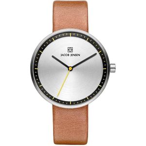 Jacob Jensen 281 horloge dames - bruin - edelstaal