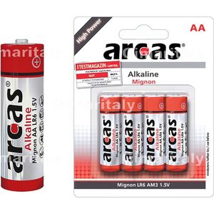 Batterij Arcas Alkaline Mignon AA (4 st.)