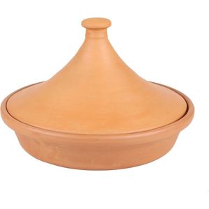 Urban Living Tajine aardewerk - Agadir - terracotta - D32 x H25 cm - Oosterse stoofpan/kookpot