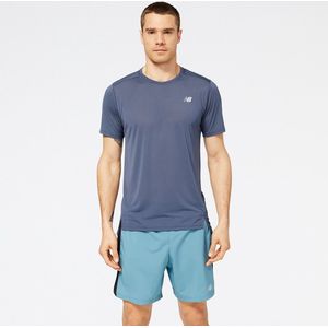 New Balance Accelerate Short Sleeve Heren Sportshirt - THUNDER - Maat XL