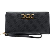 Guess Dagan SLG Cheque Organizer Dames Portemonnee - Coal Logo - One Size