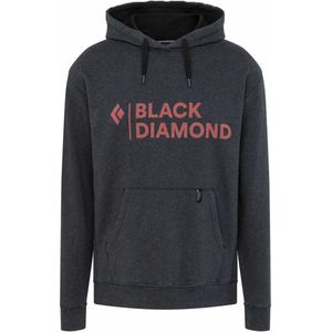 BLACK DIAMOND Stacked Logo Capuchon Heren - Black Heather - L