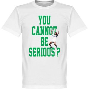 You Cannot Be Serious McEnroe T-Shirt - Wit - XXXXL