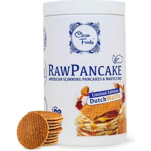 1x RawPancake Stroopwafel • Caloriearm • Glutenvrij • Vetvrij • Tarwebloemvrij • Geen toegevoegde suikers • Helpt bij afvallen