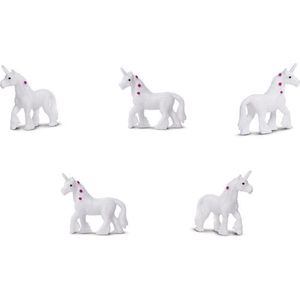 Safari Lucky Mini's/ geluksmini's unicorn/ eenhoorns 10 stuks (ca 1-2 cm)