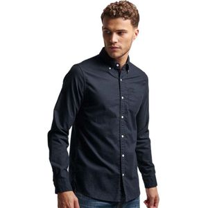 Superdry Cotton Oxford Shirt Met Lange Mouwen Blauw 2XL Man