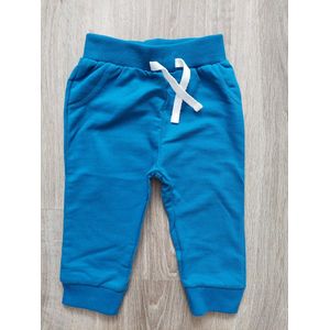 Baby broekje sweat, kobalt blue, maat 80