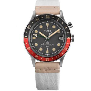 Timex Traditional TW2V74100 Horloge - Textiel - Wit - Ø 39 mm