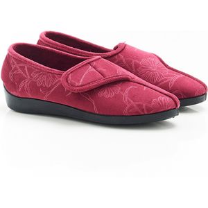 Damart - Pantoffels met klittenbandsluiting - Vrouwen - Rood - 39