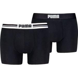 Puma Boxershorts Everyday Placed Logo - 2 pack - Black / Black - Maat S