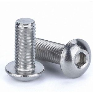 Roestvrijstalen inbusbouten M3/M4/M5/M6/M8/M10 A2/304 - Bolkop schroeven