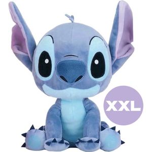 Stitch - Disney Lilo & Stitch Pluche Knuffel XXL 110 cm - Mega Grote XL Plush - Lilo & Stitch Teddybeer Extra Groot - Angel - Leroy - Scrump - Stitch Speelgoed Cadeau Knuffelbeer