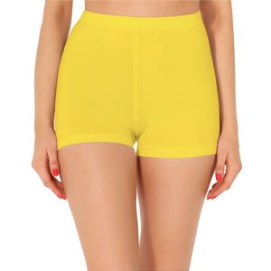 Merry Style MS-MS10-358-LE Dames Leggings - Sport - Vrijetijdsbroek - Kort - Katoen - Sporbroek - Yogabroek - Geel - XXL