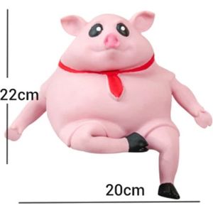 Klikkopers® - Squishy - Splat Pig - Varken Speelgoed - 25 cm - Anti-stress speelgoed - Squishies - ADHD