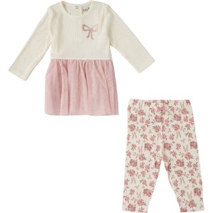 Lily & Jack - Baby Meisjes Outfit - Jurk & Legging - Maat 18-24 mnd - 86/92