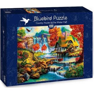Country House by the Water Fall Puzzel 1000 Stukjes