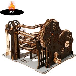 Bovista Bouwpakket Hout - Kinderen - Volwassenen - Bouwpakketten Volwassenen - Boot - Houten Puzzel - 3D - Mechanische Trackball