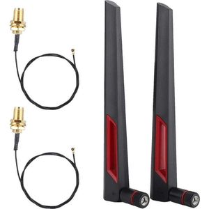 2PCS M.2 NGFF draadloze netwerkkaart verbindingskabel - 8DBi netwerkantenne draadloos LAN - WiFi router adapter - 9260NGW - 7265AC - 9650AC .