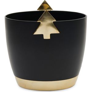 Riviera Maison Wijnkoeler Zwart - Merriest Christmas Wine Cooler