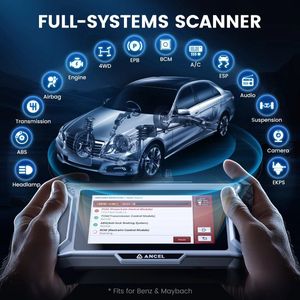OBD Scanner - OBD2 - Auto Scanner - Auto uitlezen - Diagnose Apparatuur voor Auto's - OBD2 Scanner voor Kia - Hyundai - Genesis - ECU-codering - Actieve Tests - 30+ Resetservices - OE-Niveau Diagnose - Full System Scan - Android Touchscreen