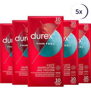 Durex Condooms Thin Feel Close Fit 10st x 5