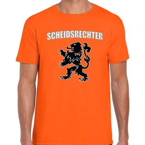 Scheidsrechter met leeuw oranje t-shirt Holland / Nederland supporter EK/ WK voor heren XXL