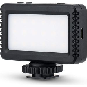 Dimbare Camera Vullicht - Ultra Heldere LED Camera Licht - Laden 5600K CRI 95 - Nikon Fujifilm Sony DSLR Camera's - Uitgangsverlichting - Mini Video Licht - 1/4 ''Draad & Koude Schoenbevestiging